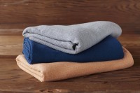 Herringbone organic wool blanket