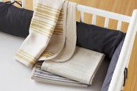 Organic Baby Linen Striped Blanket 