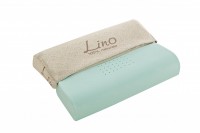 Removable, washable linen cover.